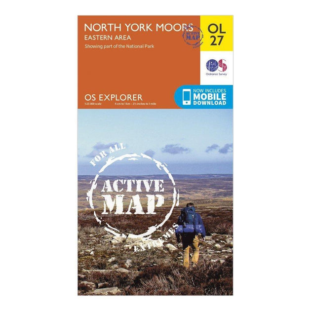 Ordnance Survey Explorer Active OL 27 North York Moors - Eastern Area ...