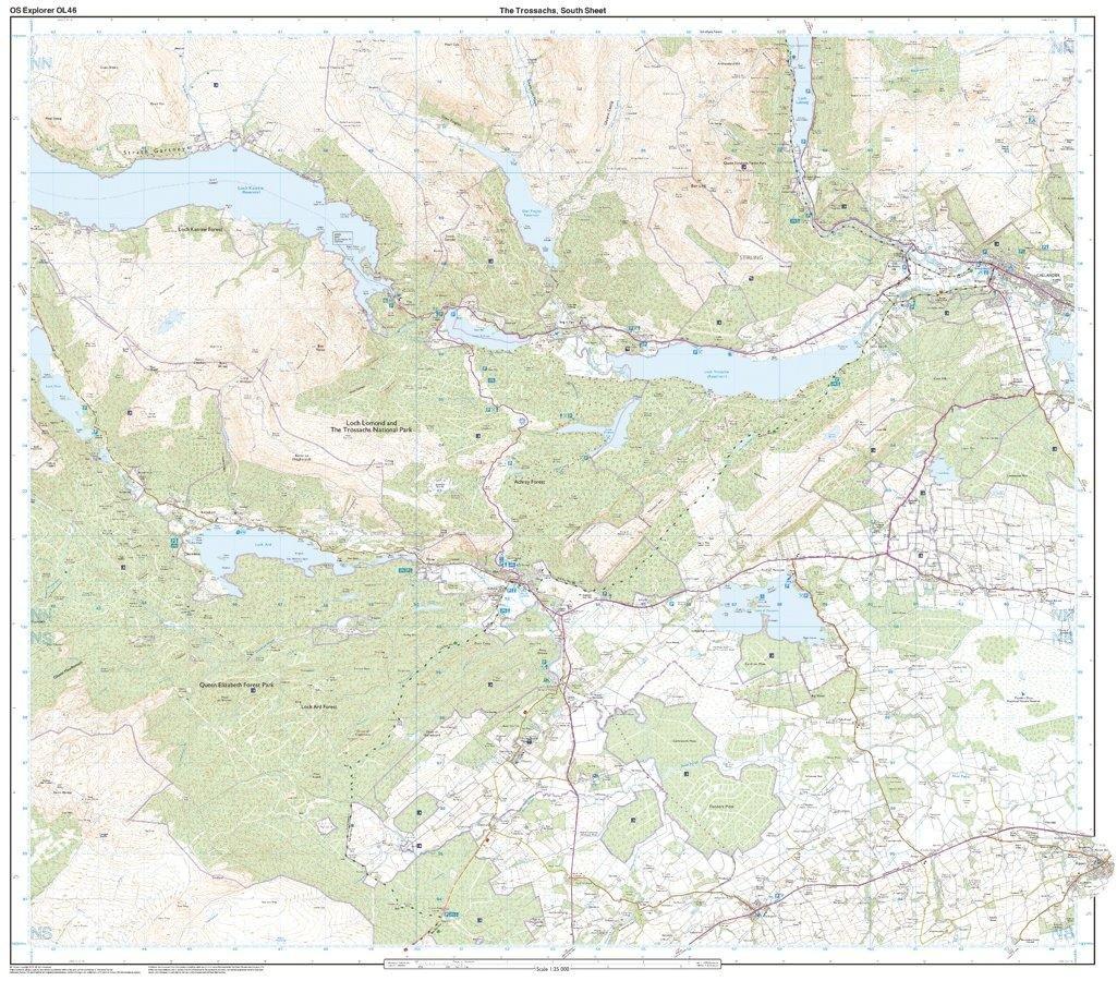 Explorer OL 46 The Trossachs Map