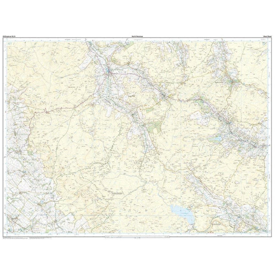 Explorer Active OL 31 North Pennines - Teesdale & Weardale Map