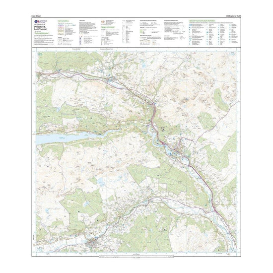Explorer OL 49 Pitlochry  Loch Tummel Map
