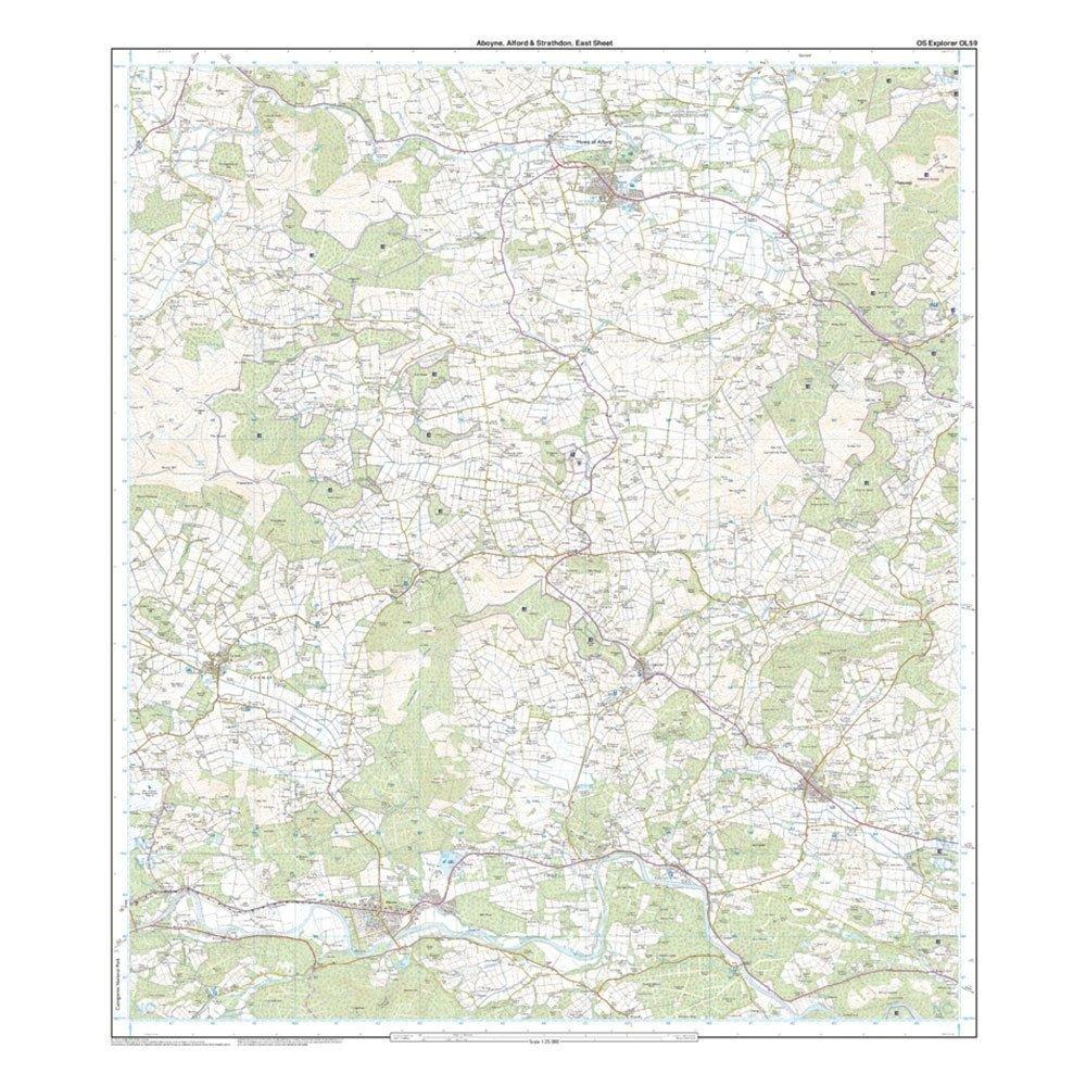 Explorer OL 59 Aboyne, Alford & Strathdon Map