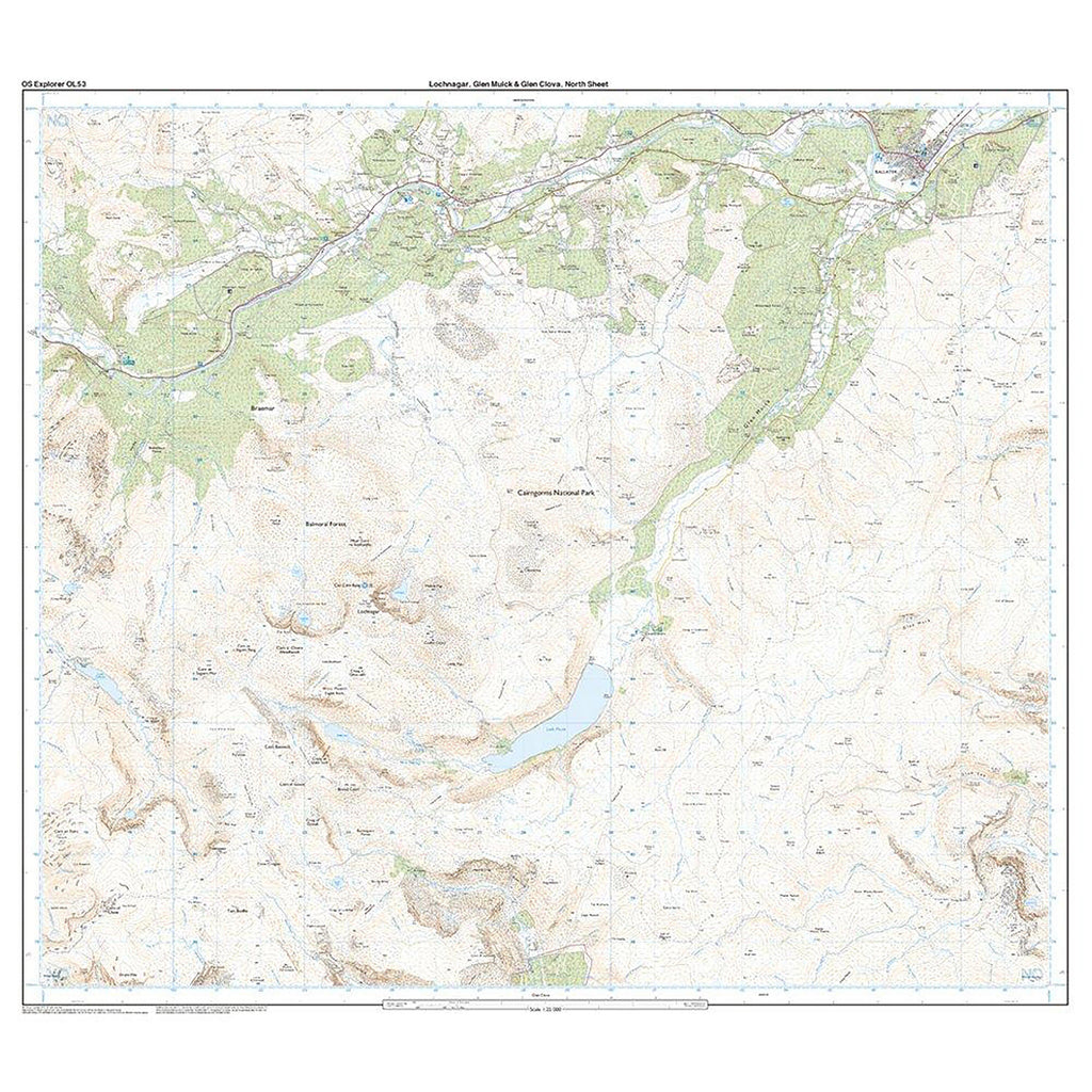 Explorer Active OL53 Lochnagar, Glen Muick & Glen Clova Map With Digital Version