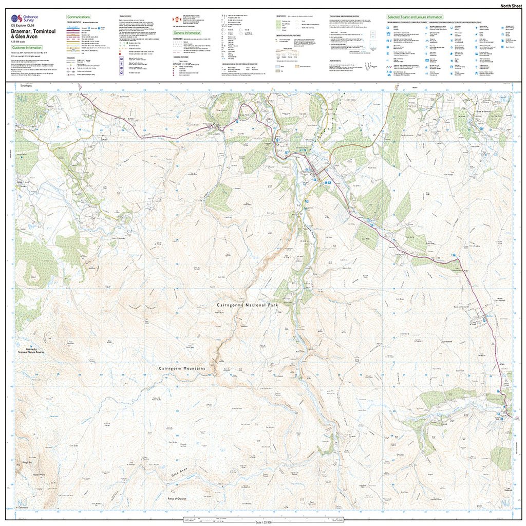 Explorer Active OL 58 Braemar, Tomintoul & Glen Avon Map