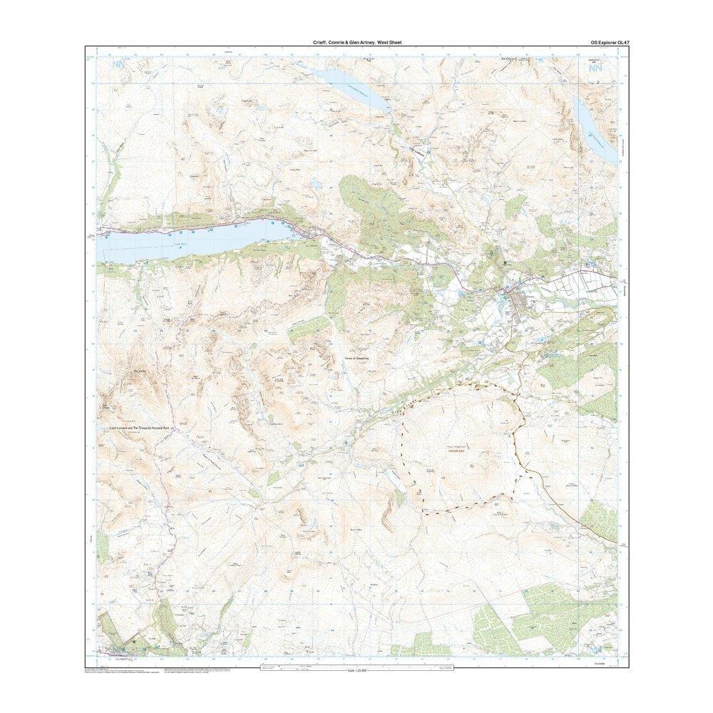 Explorer OL 47 Crieff Comrie  Glen Artney Map