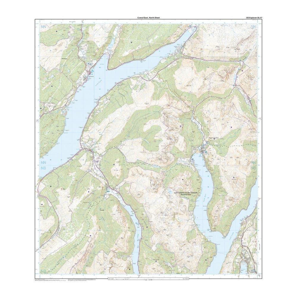 Explorer OL 37 Cowal East Dunoon & Inveraray Map