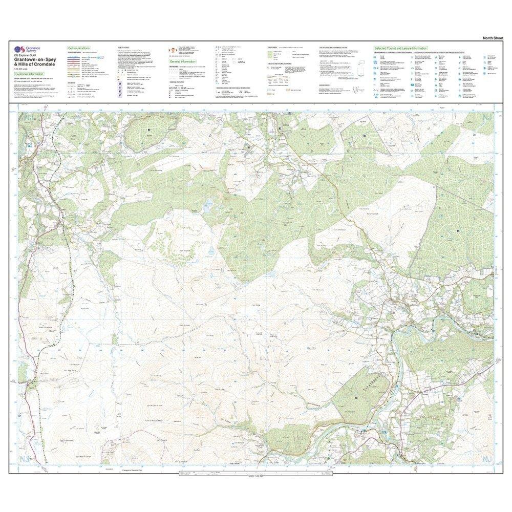 Explorer OL 61 Grantown-on-Spey & Hills of Cromdale Map