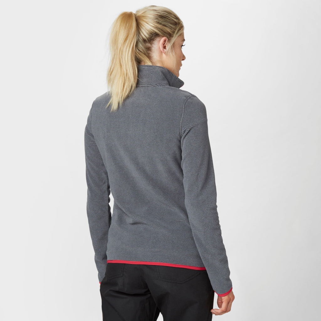 Women's Striped Half-Zip Fleece