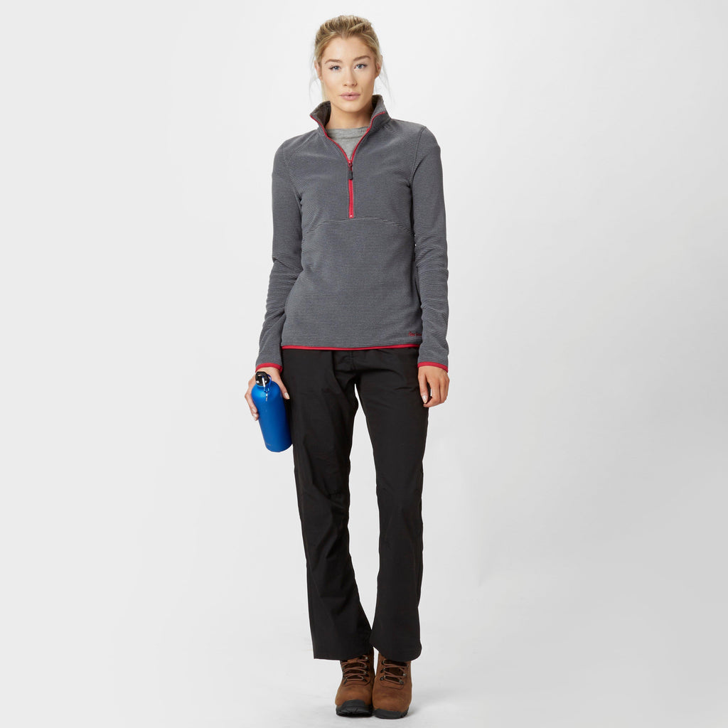 Women's Striped Half-Zip Fleece