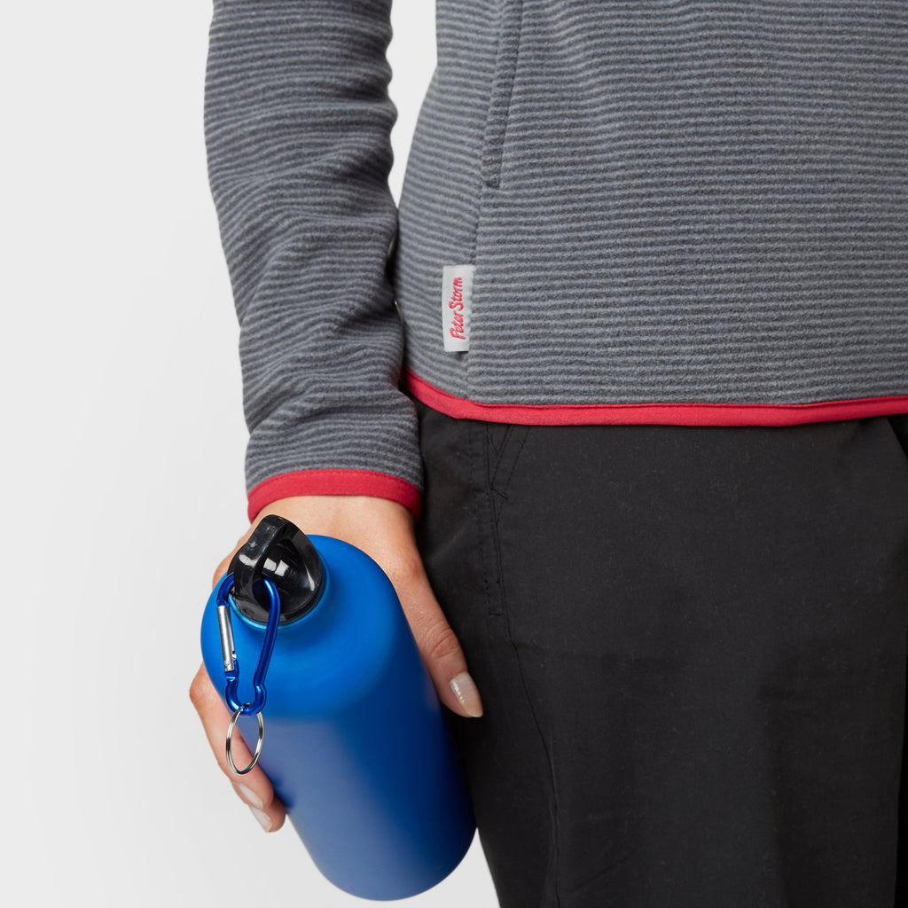Women's Striped Half-Zip Fleece