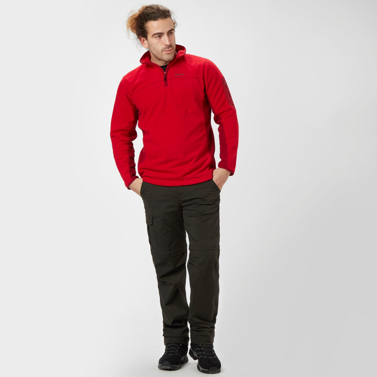 Men's Panelled Half Zip Fleece