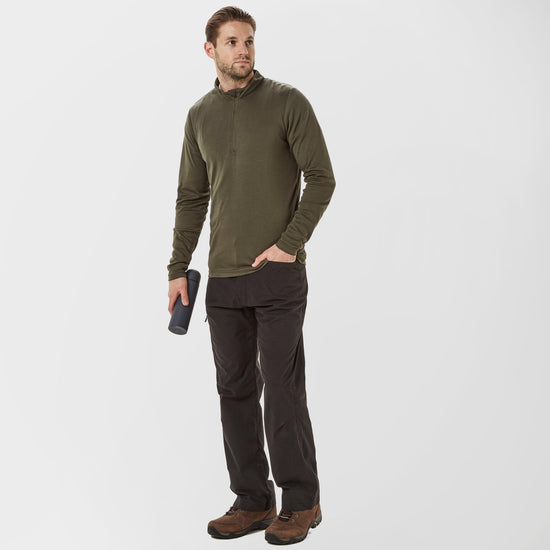 Mens' Long-sleeve Thermal Zip Top