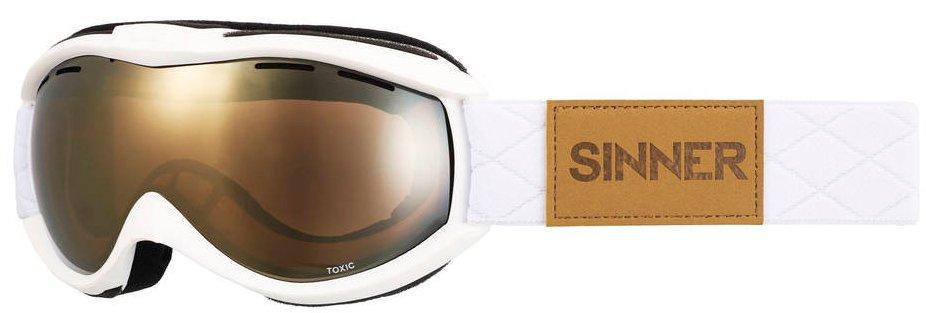 Toxic Ski Goggles (Clear Matte Black/Double Red Re