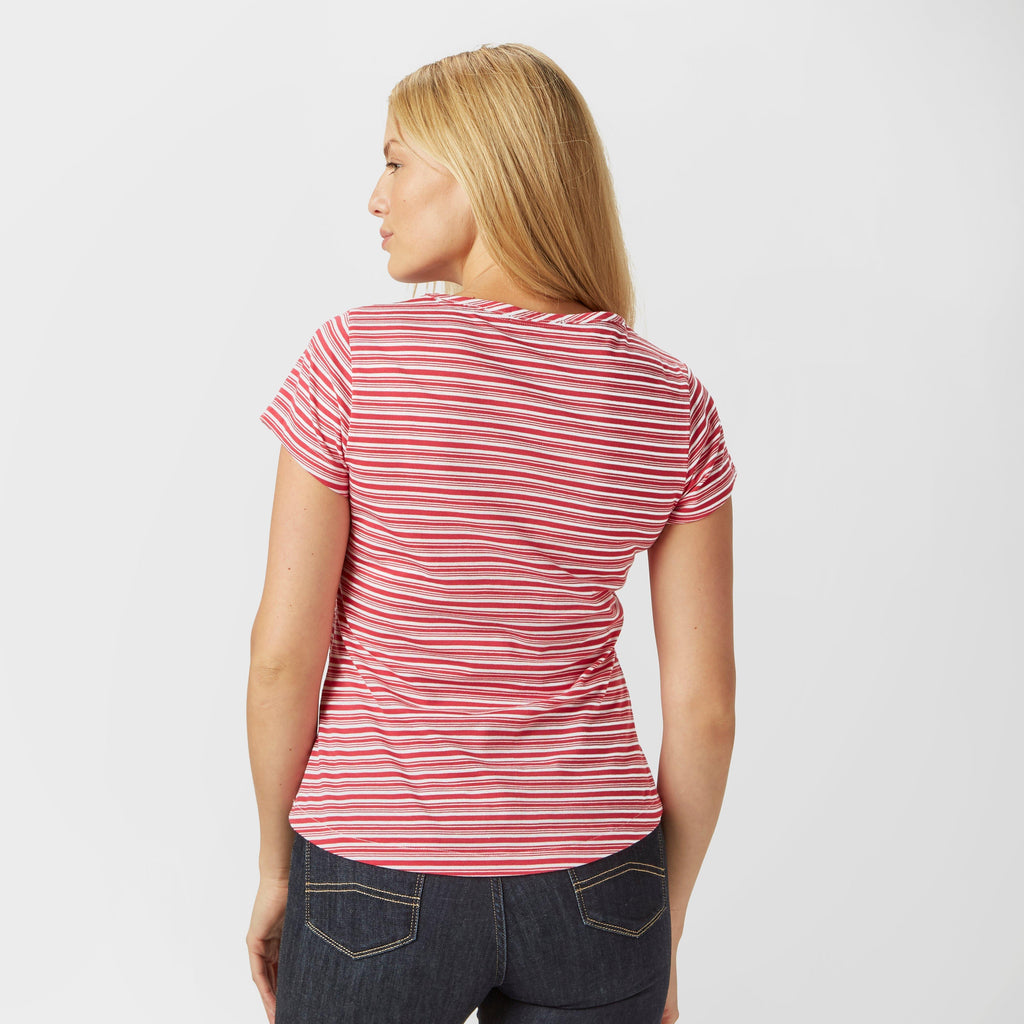 Women's Striped FloralÂ T-Shirt