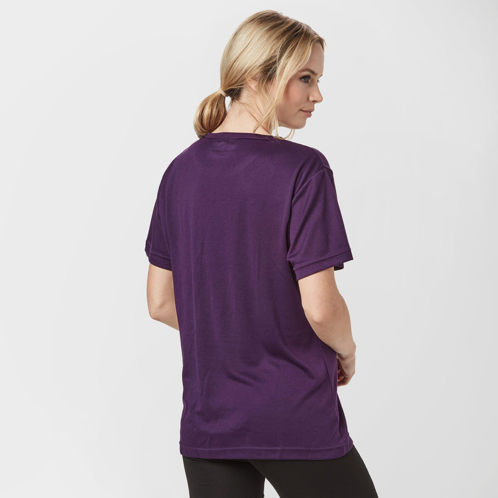 Womens' Short-sleeve Thermal Crew Neck T-shirt