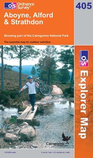 Explorer 405 Aboyne Alford Map Book