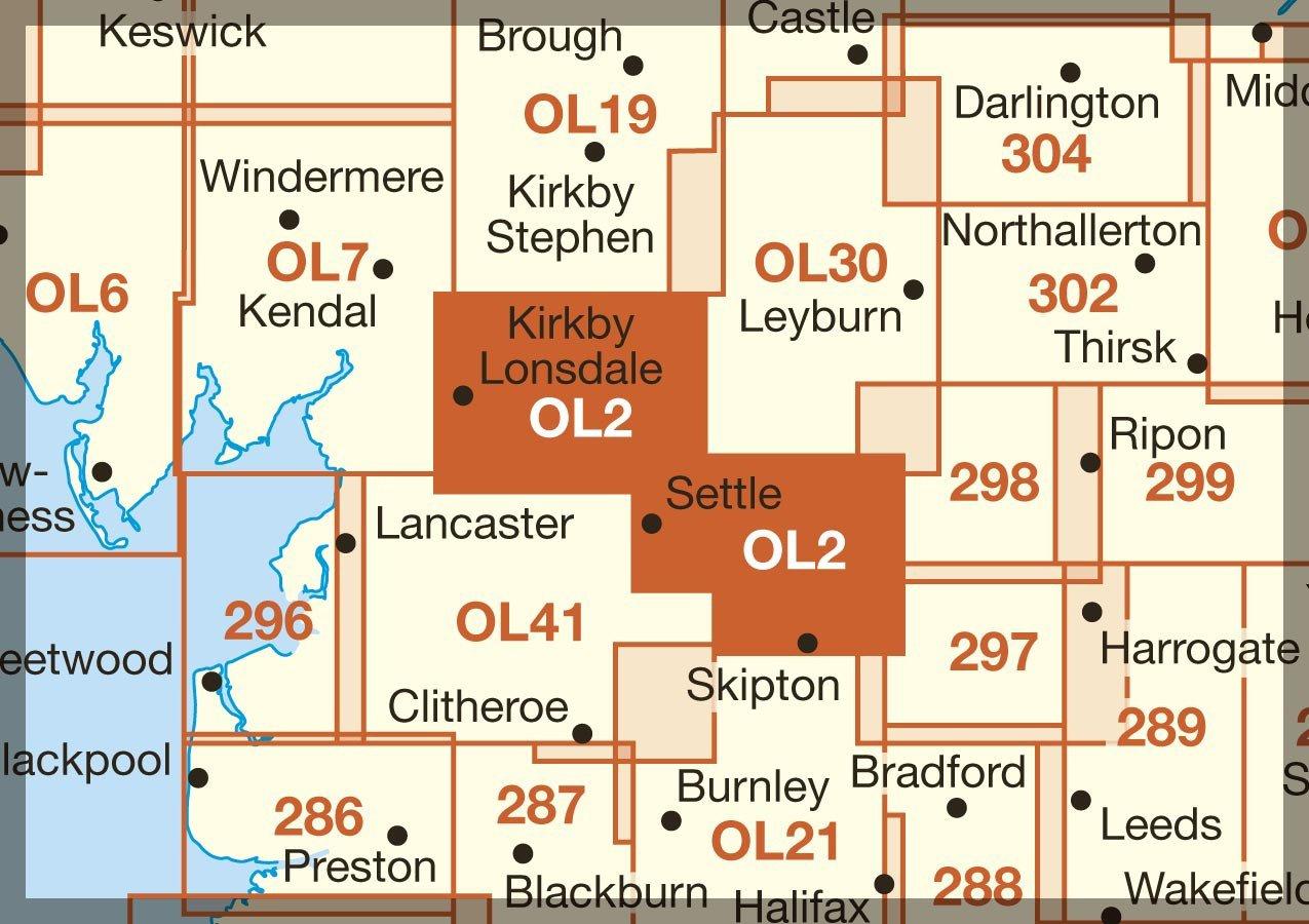 Explorer Active Map OL2 Yorkshire Dales (Southern