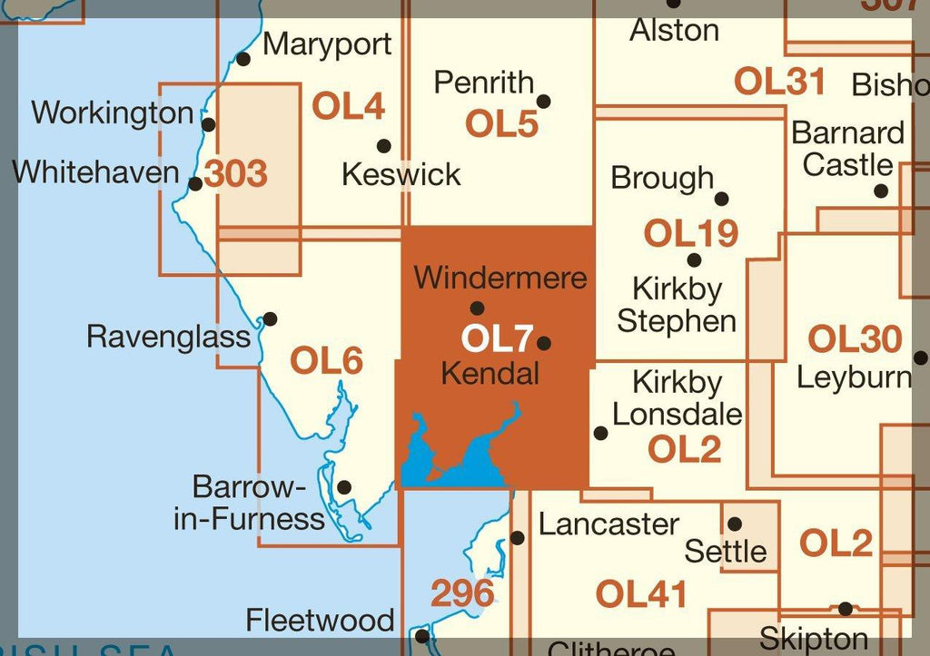 Explorer Active Map OL7 The Lake District (South E