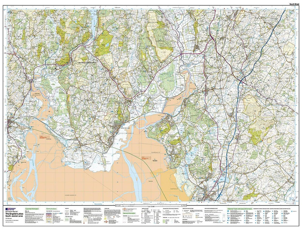 Explorer Active Map OL7 The Lake District (South E