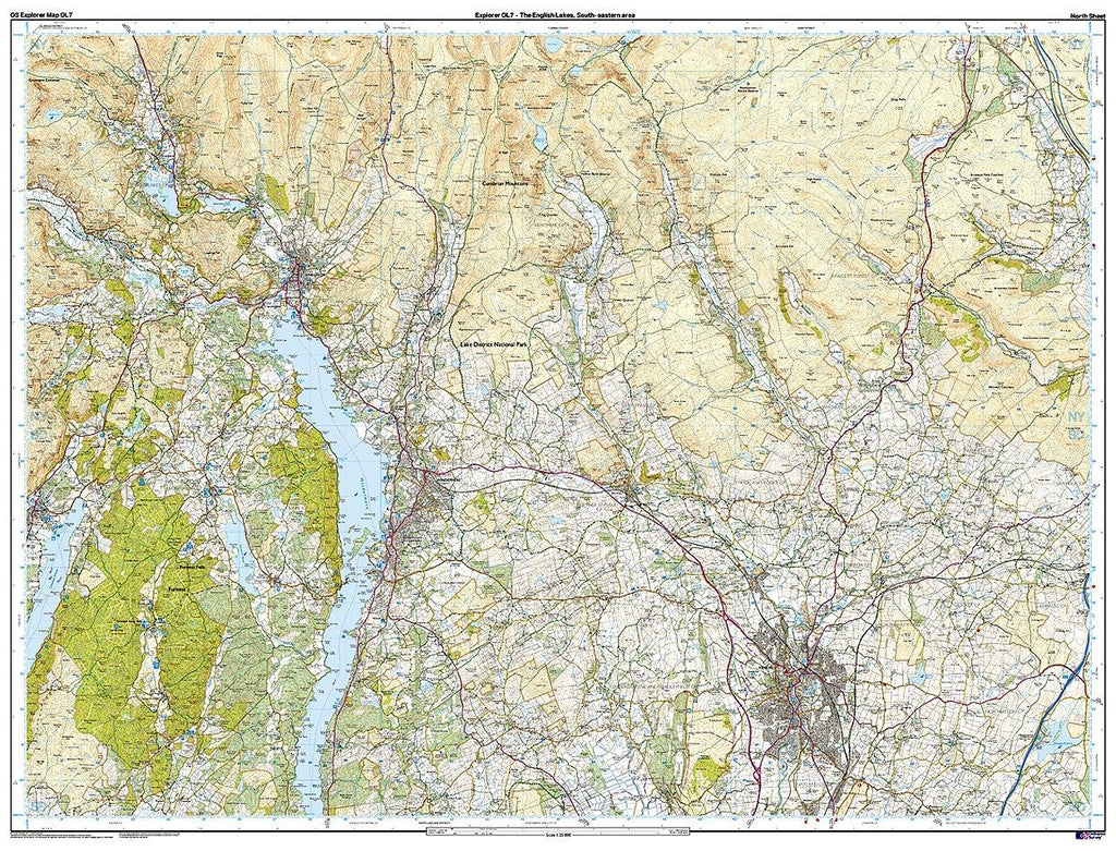 Explorer Active Map OL7 The Lake District (South E