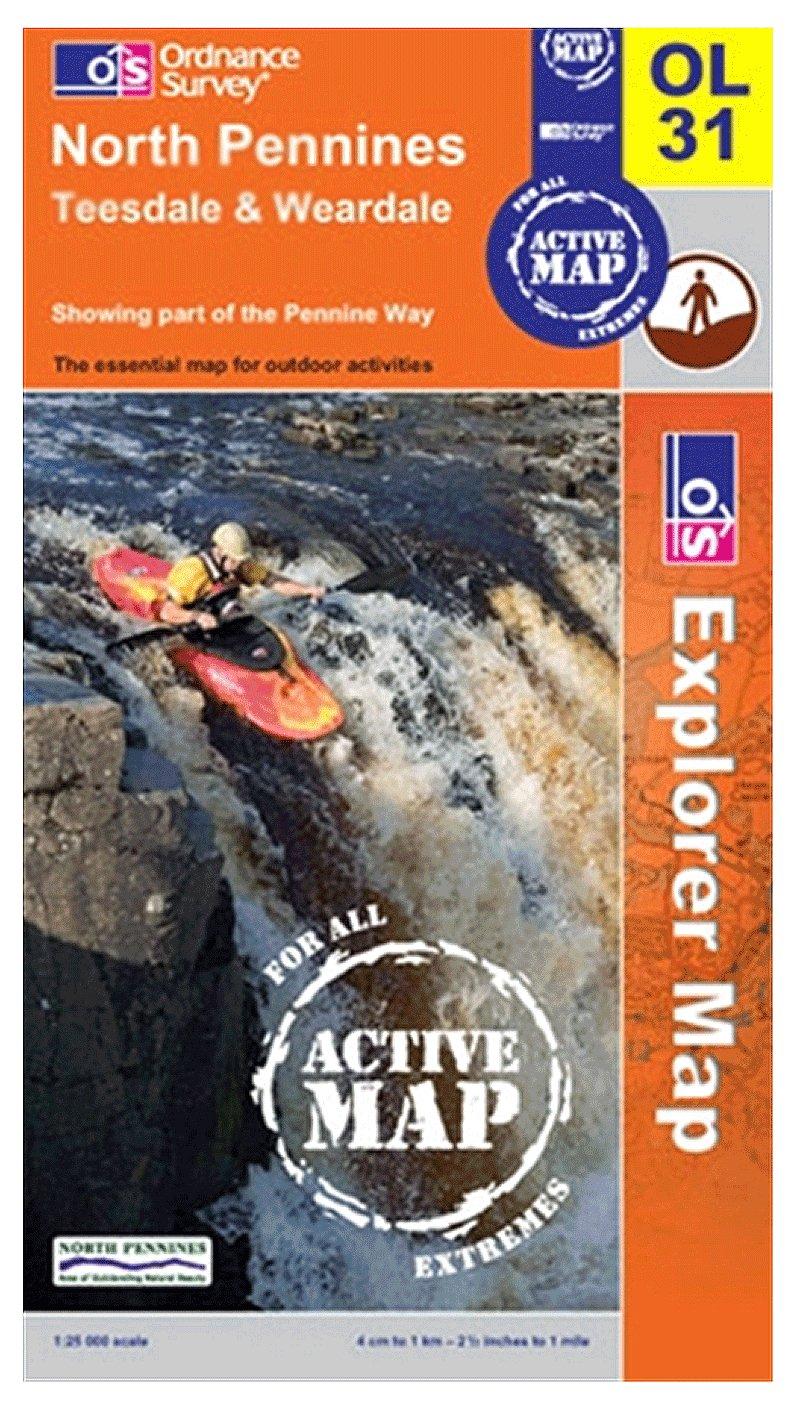 Explorer Active OL31 North Pennine Waterproof Map