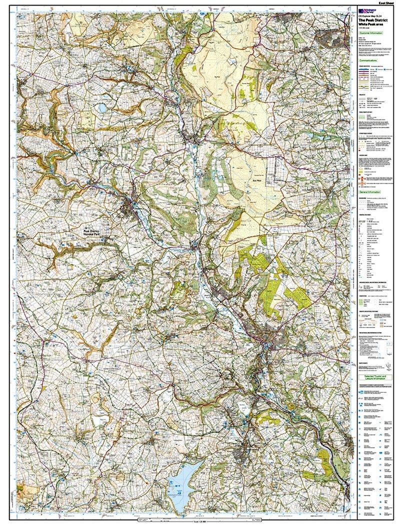 Explorer Active Map OL24 The Peak District (White