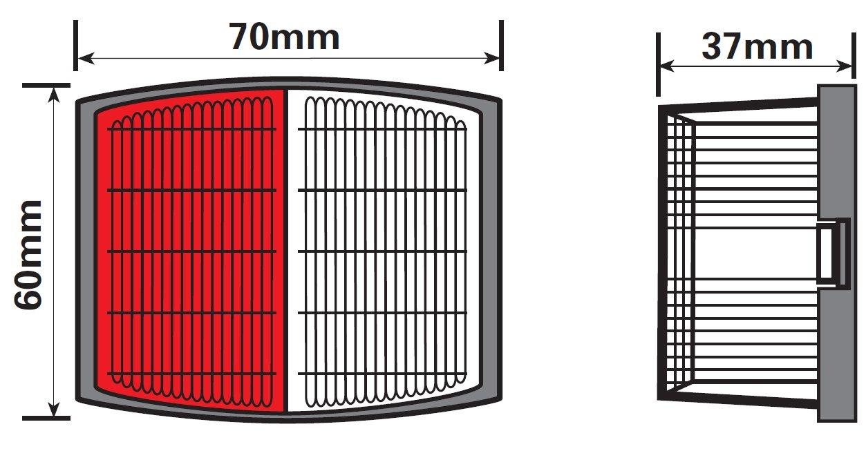 Red/White Marker Lamp