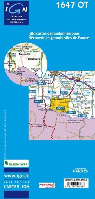 'TOP 25' Series: 1647 OT Vignemale Map
