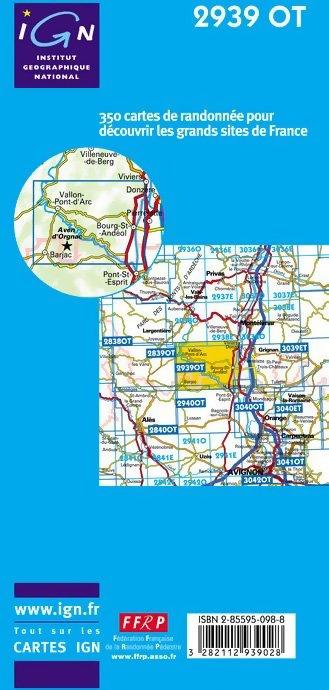 'TOP 25' Series: 2939 OT Gorges de l'Ardeche/ Bour