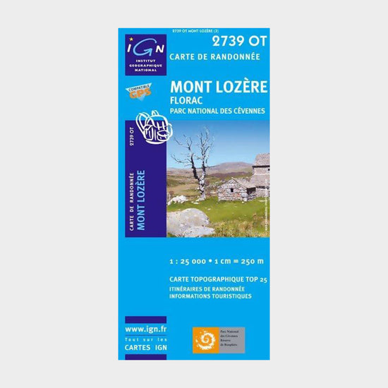 'TOP 25' Series: 2739 OT Mont-Lozere/Florac/Pn des Cevennes Map