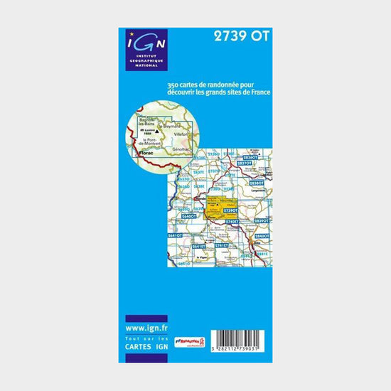 'TOP 25' Series: 2739 OT Mont-Lozere/Florac/Pn des Cevennes Map