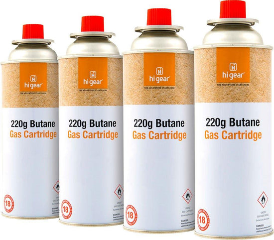 220g Butane Gas Cartridge (4 pack)