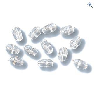 4 Way Clear Beads- Large- 20PK