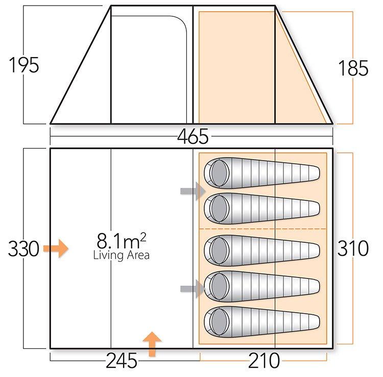 Icarus 500 Deluxe Family Tent