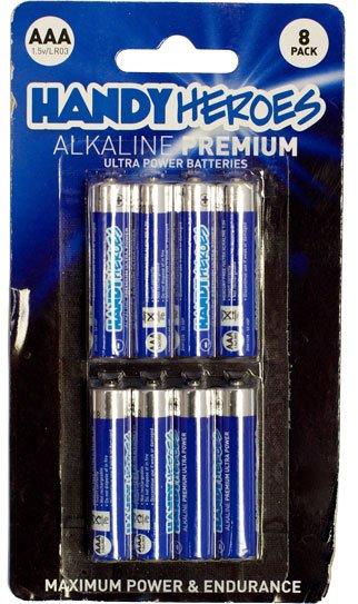 AAA Alkaline Premium Ultra Power Batteries (8 pack