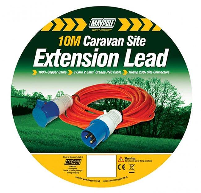 Caravan Site Extension Lead (10m, 230V)