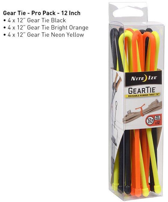 GearTie Pro Pack 12" 12 pack - Assorted
