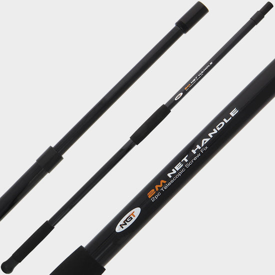 2m 2pc Fiberglass Screw Net Handle