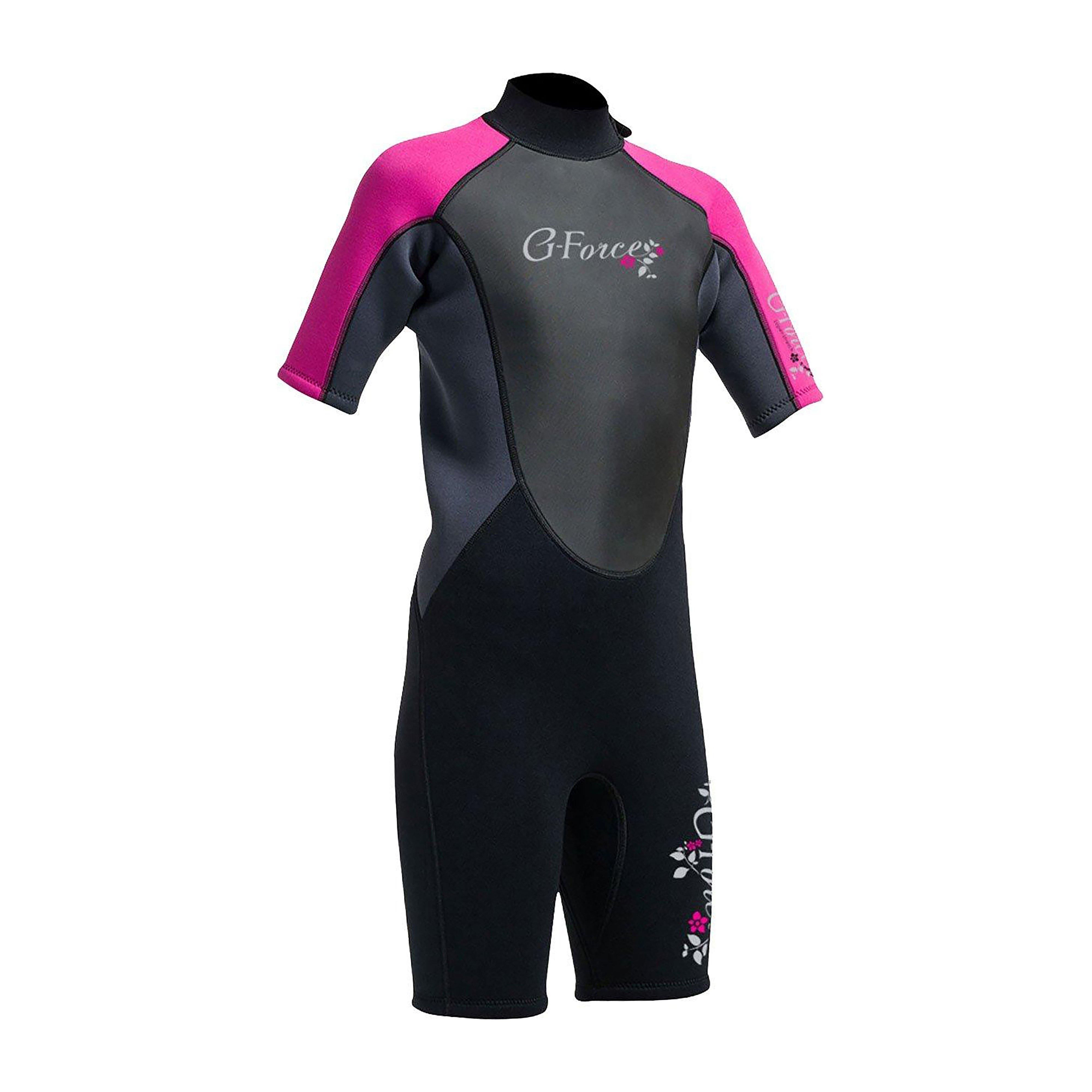 G-Force Junior Girls' 3mm FL Shorti Wetsuit