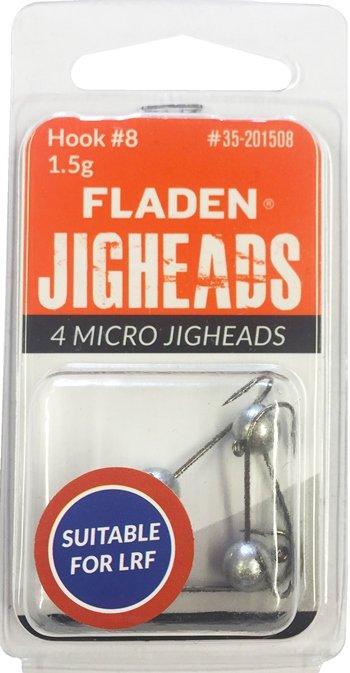 Fladen Jig Heads 1.5g Size 8 4pk