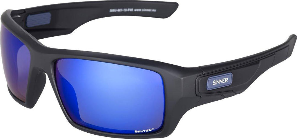 Sunburst Sunglasses (Black/Sintec Blue Revo)