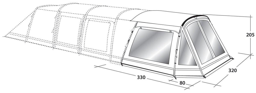 Silverhill 500 Front Awning