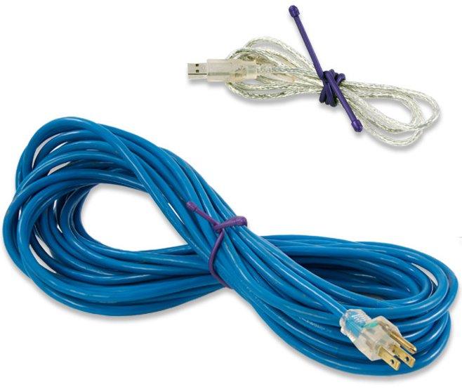 Gear Tie® Reusable Rubber Twist Tie™ 12" (Black)