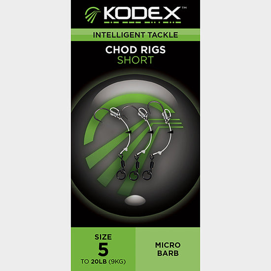 Chod Rigs: Short - Size 5 to 20lb