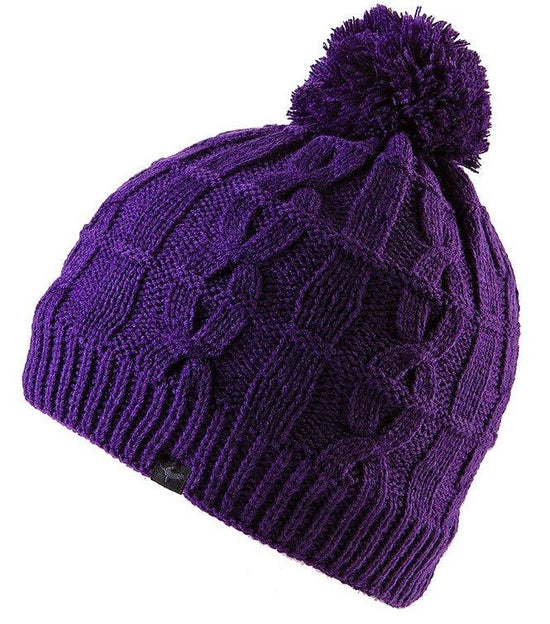 Waterproof Cable Knit Bobble