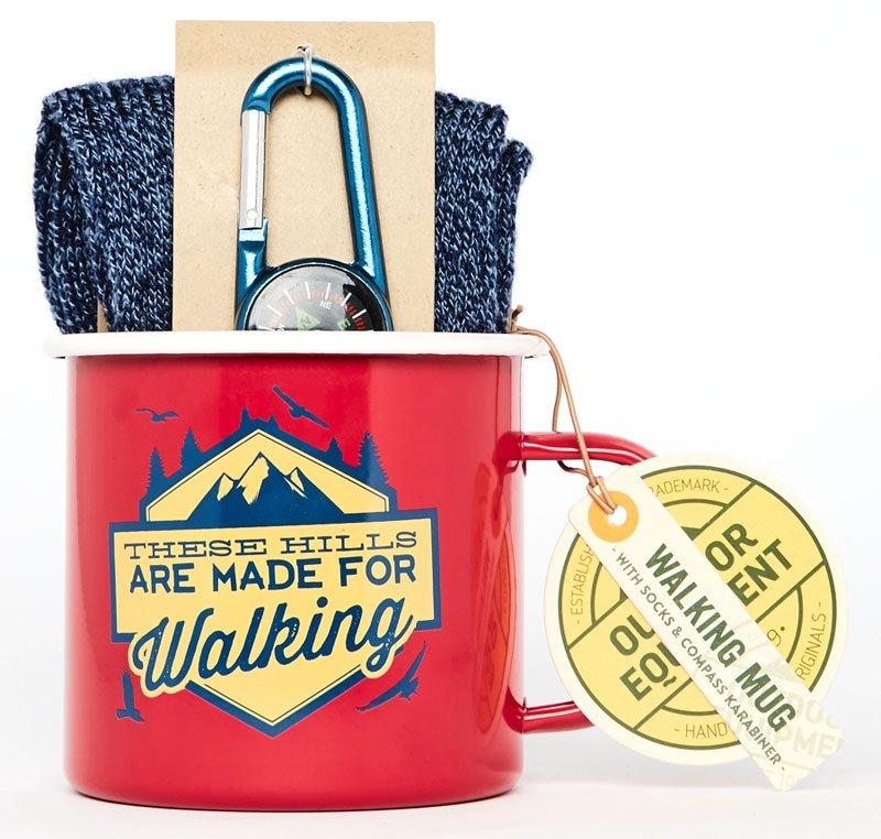 Hiking Mug, Socks & Compass