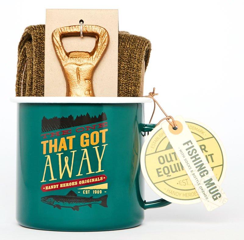 Fishing Mug, Socks & Bottle Opener