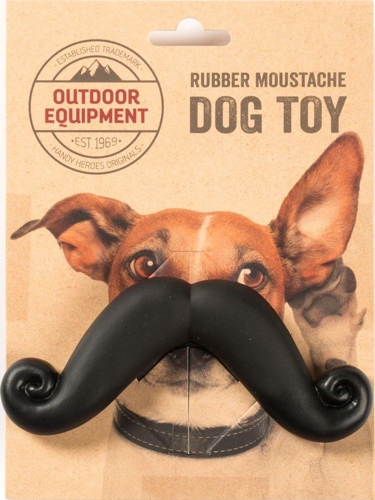 Rubber Moustache Dog Toy