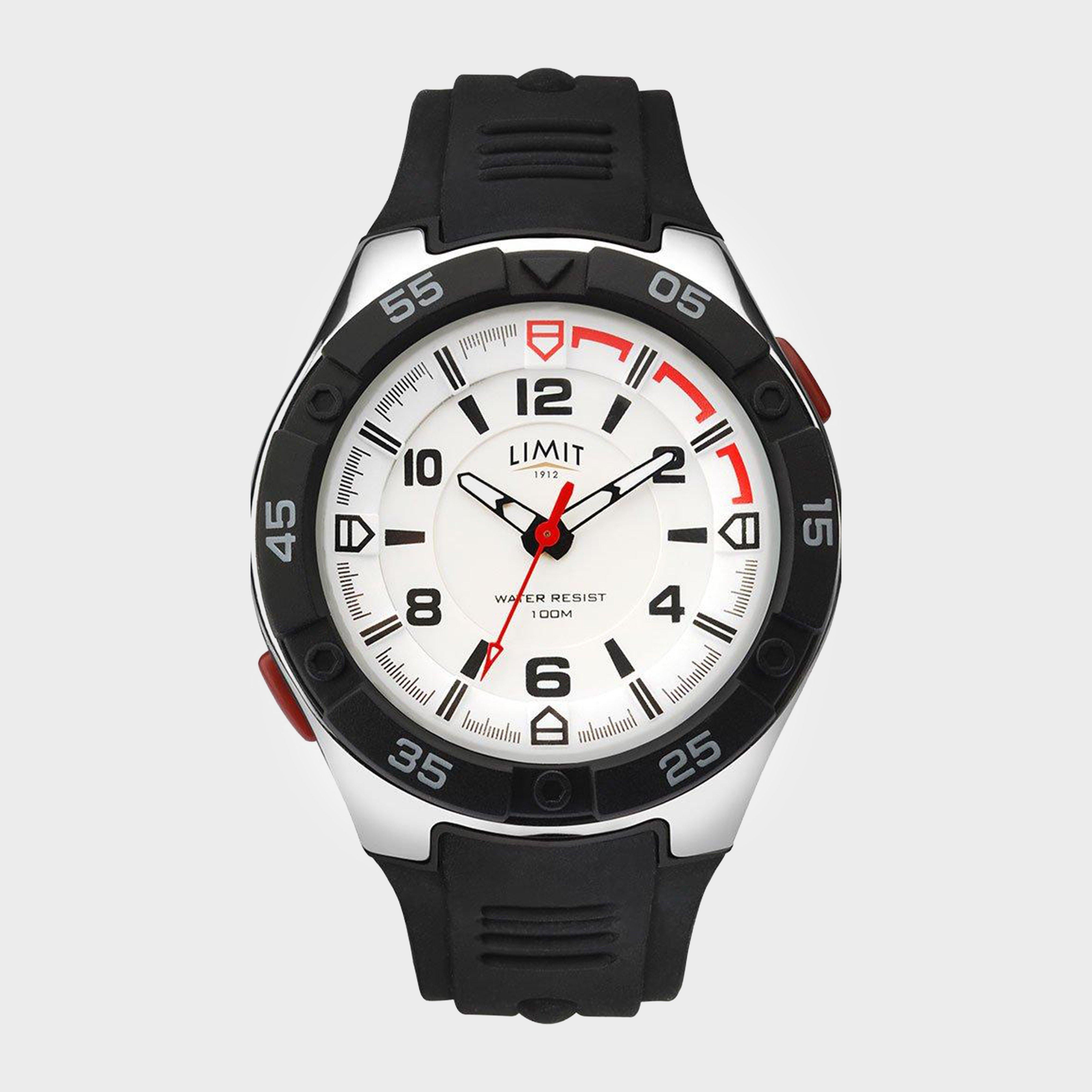 Torch Watch Blk Strap Wht Face