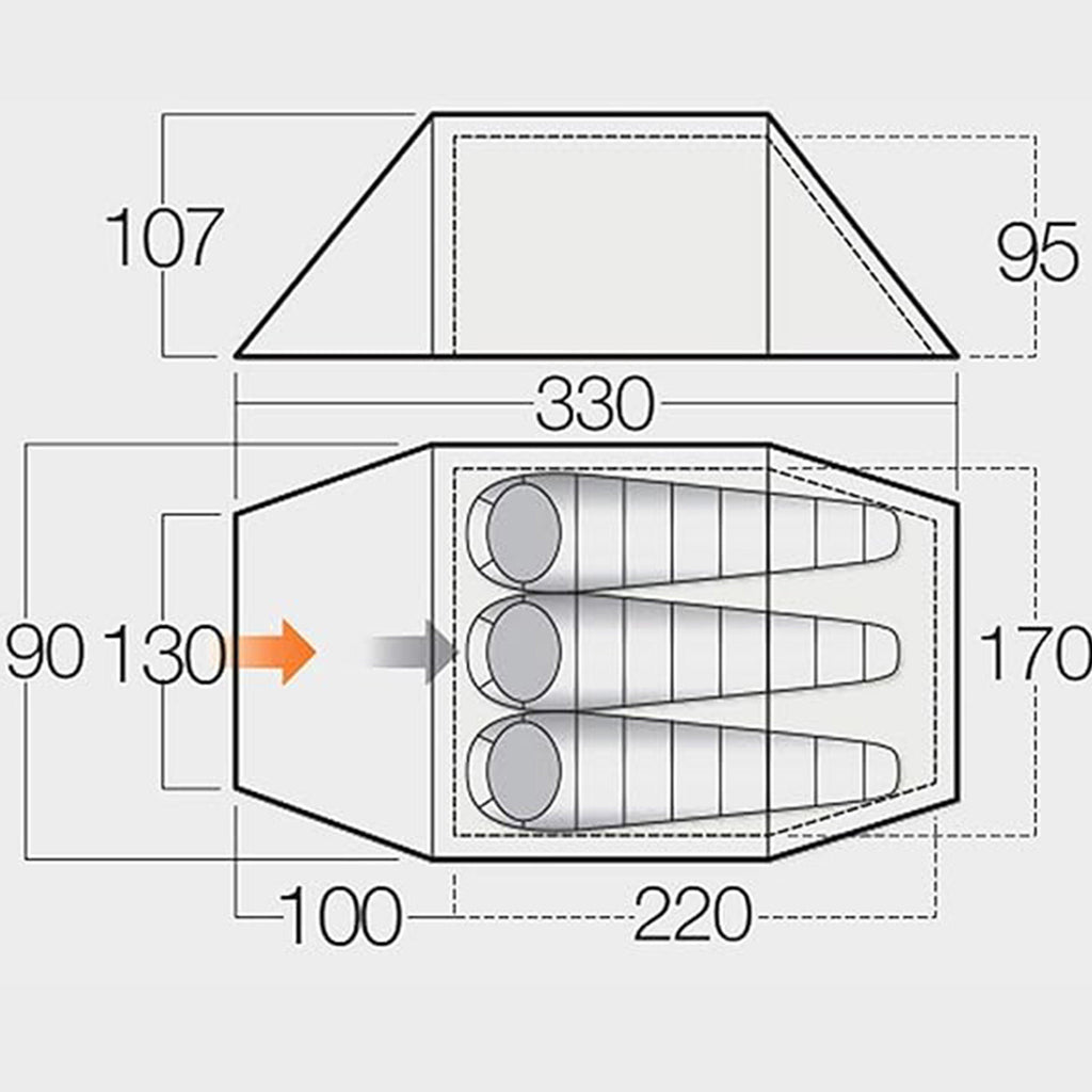 Nova 300 3 Person Tent