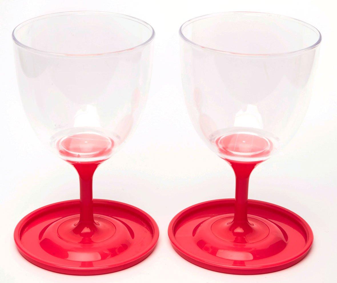 2 Portable Stem Glasses